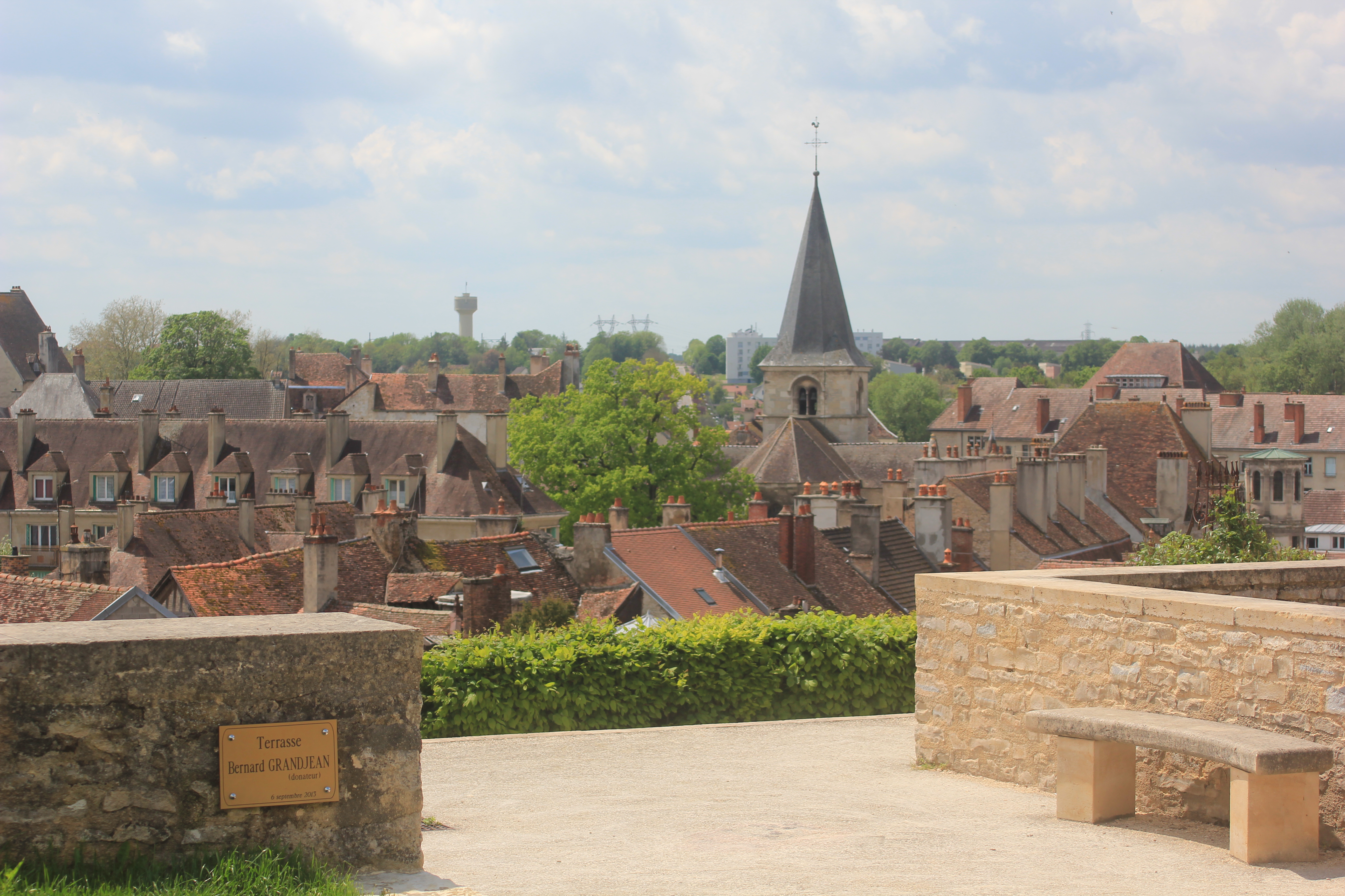 Panorama Châtillon-sur-Seine depuis esplanade Saint-Vorles