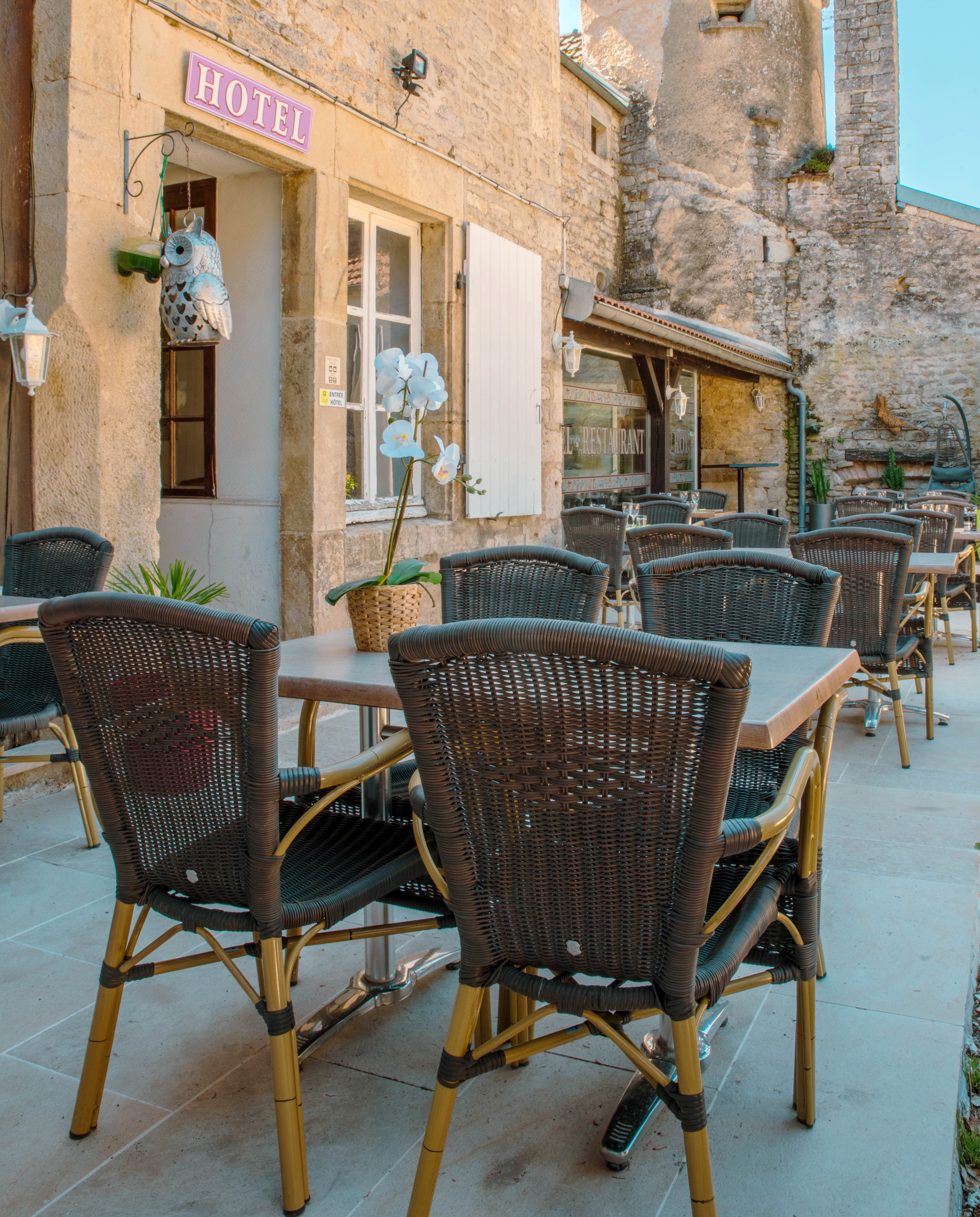 Terrasse de l'hotel du Roy
