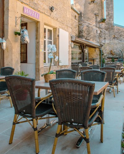 Terrasse de l'hotel du Roy