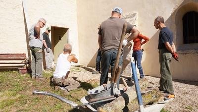 Baigneux-les-Juifs - Ermitage Val de Seine stage pavage allée VAVA
