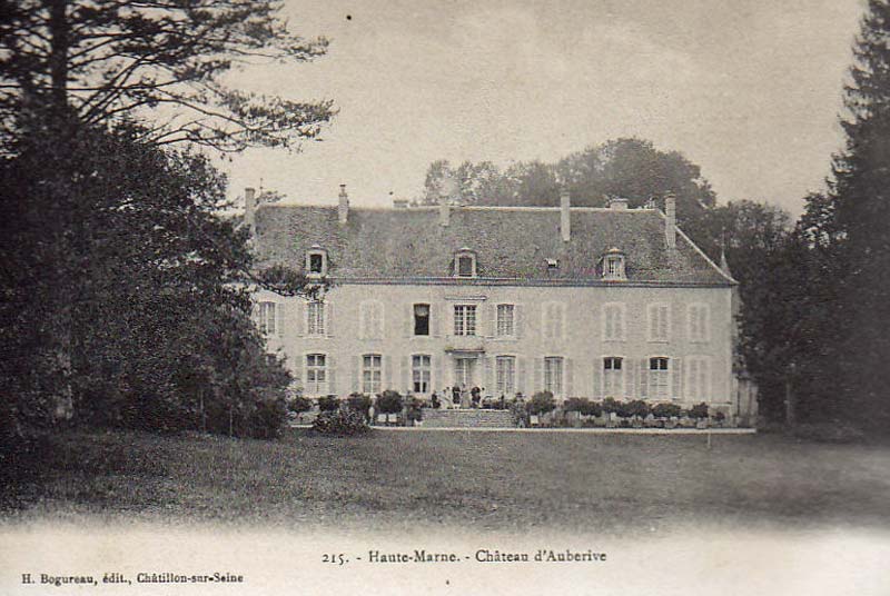 Carte postale du château d'Auberive