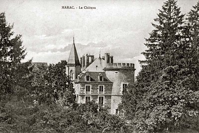 Carte postale du château de Marac