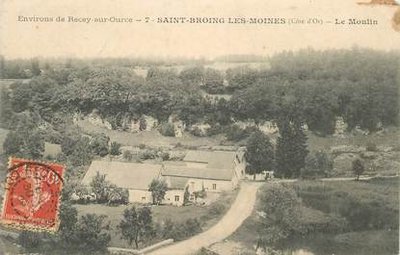 Carte postale ancienne du Moulin, Saint-Broing-les-Moines