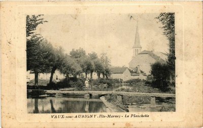 Ancienne carte postale de la "Planchette" à Vaux