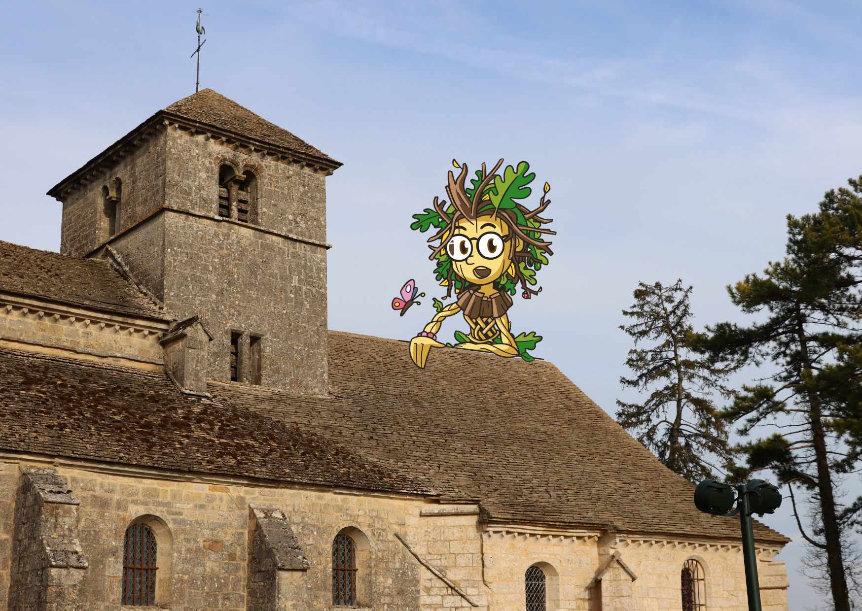Abbaye d'Aubigny en automne